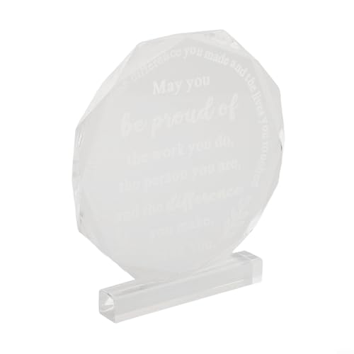 Acryl achteckig Souvenir Trophäe für Ruhestand Kollegen Wertschätzung Geschenke Dankeschön Büro Schreibtisch Dekor Acryl achteckig Souvenir Trophäe für Ruhestand Kollegen Wertschätzung Geschenke Dankeschön Büro Schreibtisch Dekor von BlesConi