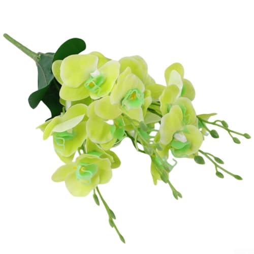 Anspruchsvolles künstliches Schmetterlings-Orchideen-Arrangement mit 20 Köpfen für verschiedene Veranstaltungen (grün) von BlesConi
