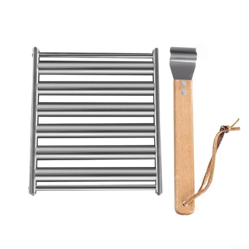 BBQ Cooking Tools Removable Stainless Steel Sausage Roller Grill Rack for Perfectly Cooked Hot Dogs (Small) von BlesConi