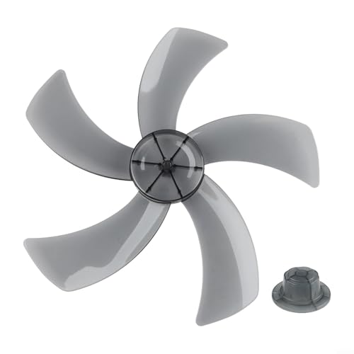 BlesConi 45,7 cm PP-Kunststoff-Lüfterblatt mit Befestigungsmutter für Standventilator (transparentes Schwarz) von BlesConi