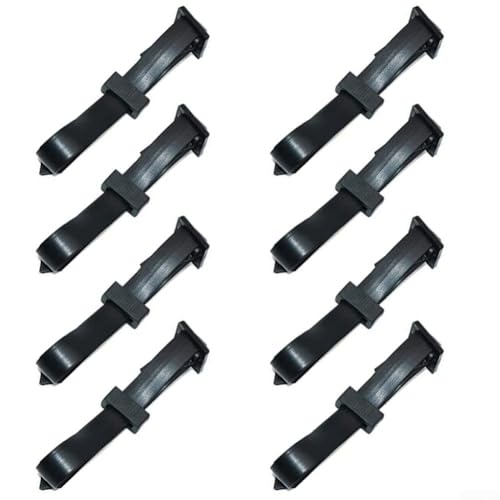 BlesConi 8 Stück Gartenpflanzen-Stützsystem, 8 Stück, flexible Baumbänder, verstellbare Gurte für Kletterpflanzen, Reben (45 x 2,5 cm) von BlesConi
