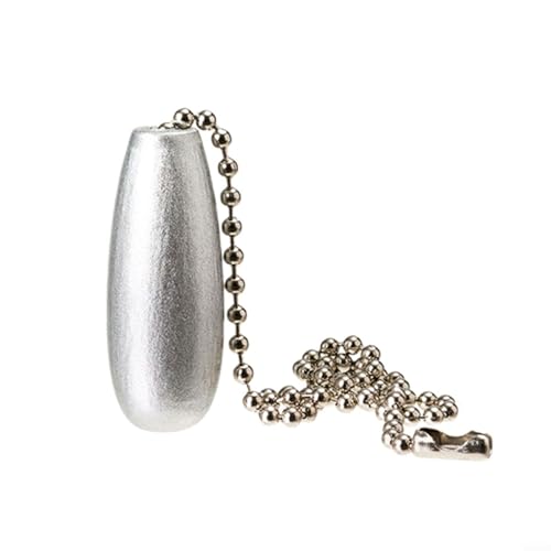 BlesConi Dekorativer Holz-WC-Zugkettengriff mit 35 cm langer Schnur für Badezimmer-Lichtschalter-Zubehör (Silber) von BlesConi