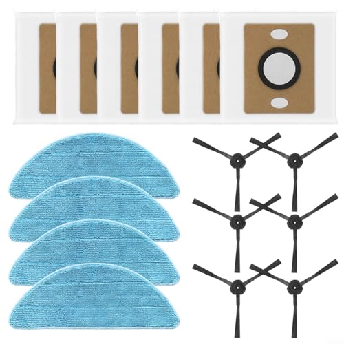 BlesConi Ersatz-Set mit Seitenbürsten Wischpads Staubbeutel für ILIFE A12 Pro V9 Pro Roboter Staubsauger Zubehör BlesConi Ersatz-Set mit Seitenbürsten Wischpads Staubbeutel für ILIFE A12 Pro V9 Pro Roboter Staubsauger Zubehör von BlesConi