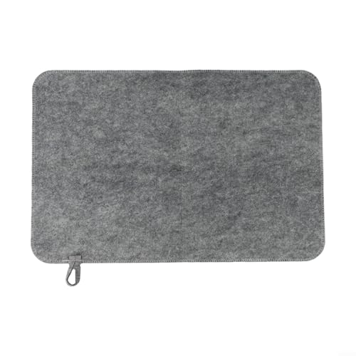 BlesConi Filz-Badematte, feuchtigkeitsabsorbierend, isolierendes Pad für Sauna, Badezimmer, Wellness-Bereich (3 Stück, grau) von BlesConi