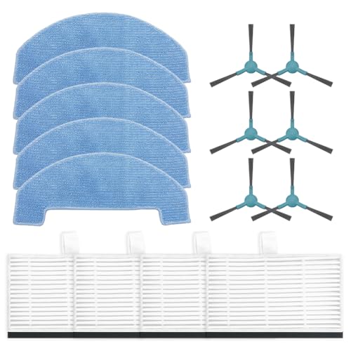 BlesConi Für Mamibot EXVAC700 Pioneer Parts Zubehör Hauptseitenbürste Wischmopp Tuch Filter Zubehör Aspiradora Roboter Staubsauger Zubehör von BlesConi