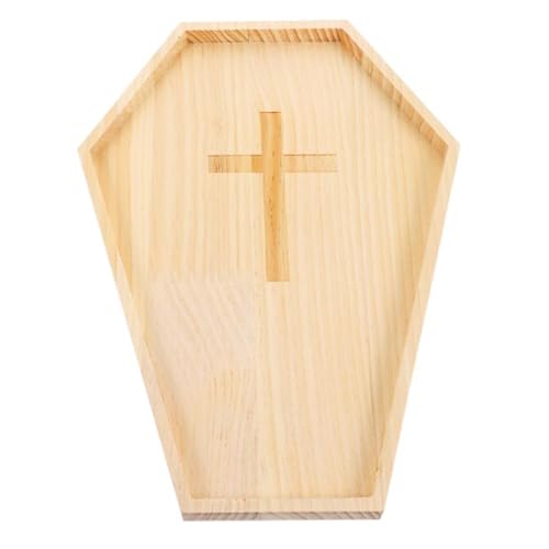 BlesConi Halloween Holzteller Tablett Servierplatte für Snacks Desserts Vorspeisen Party Dekoration Charcuterie Board von BlesConi