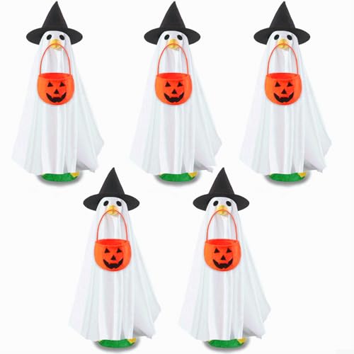 BlesConi Halloween-Kostüm, 58,4 cm, Veranda-Gans, inklusive Umhang, Hexenhut, Augen, Kürbis-Tasche für Garten, Terrasse, Hof, Dekoration BlesConi Halloween-Kostüm, 58,4 cm, Veranda-Gans, inklusive Umhang, Hexenhut, Augen, Kürbis-Tasche für Garten, Terrasse, Hof, Dekoration von BlesConi
