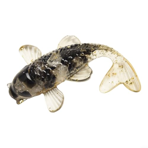 BlesConi Kristall-Koi-Fisch-Figur, 6 x 4 x 2 cm, künstliche Dekoration, Ornament für Schreibtisch, Armaturenbrett, Regal und Heimdekoration (#22) von BlesConi