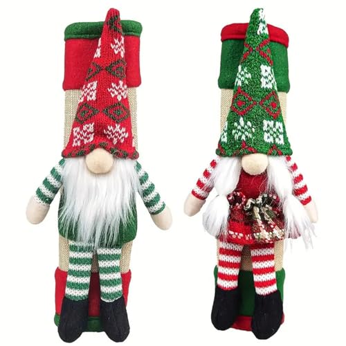 BlesConi Kühlschrank-Türgriff-Abdeckungen für Weihnachten, weicher Griff, Polyester, mit festlichem Muster, für Küchengeräte, Dekoration, 2 Stück von BlesConi