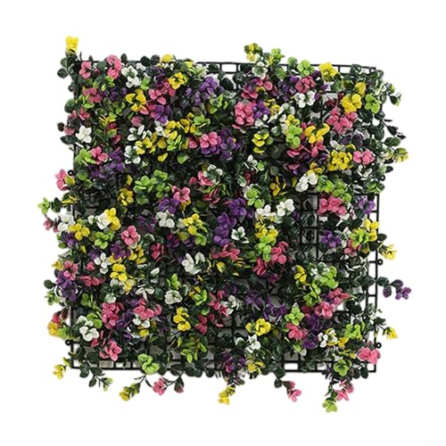 BlesConi Kunstrasenmatte grüne Laubhecke für Mauer Zaun Garten Haus Dekoration (G) von BlesConi