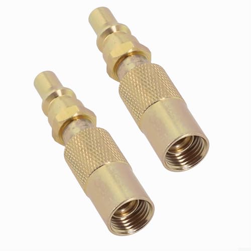 BlesConi Messing Gas Schnelltrennverschraubung 1/4 Zoll Propangasadapter für Coleman Grill Camping von BlesConi