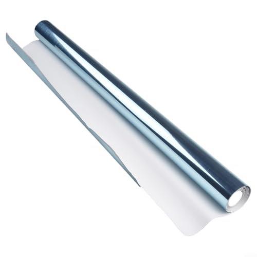 BlesConi Spiegel Wandaufkleber PET Selbstklebend Reflektierende Dekorative Folie Für Zuhause Wohnzimmer Badezimmer 200x60cm von BlesConi