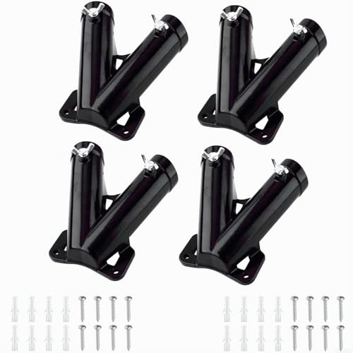 BlesConi V-Form Doppel Fahnenmast Halterung Halter Aluminiumlegierung für Outdoor Gartenflaggen von BlesConi