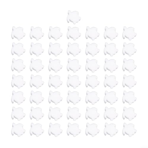 BlesConi: Turtle Oil Absorbing Swimming Pool Skimmer Sponge Set, Floating Spa Filter Cleaner for Pool Maintenance (50pcs White) von BlesConi