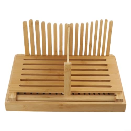 Brotschneidebrett aus Holz, verstellbar und faltbar, für sicheren und bequemen Heimgebrauch (Wave) von BlesConi