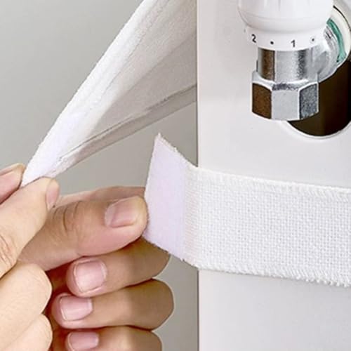 Chic Linen Heizbezug, schützt vor Staub und verschönert die Inneneinrichtung, einfaches Anbringen und Entfernen mit Klebeband, geeignet für mehrere Modelle (180 cm) von BlesConi