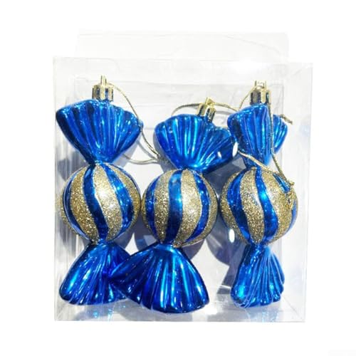 Dekorative, bruchsichere Weihnachtskugel-Ornamente, perfekt für Feiertagsdekorationen und Tafelaufsätze, 3er-Set (F) von BlesConi