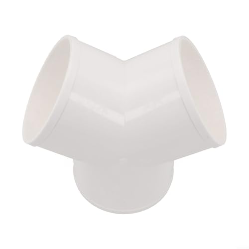 Dunstabzugshauben-Zubehör, PVC, Y-Form, Verteiler, unterstützt solide und flexible Leitungen für verbesserte Luftzirkulation (100 mm) von BlesConi