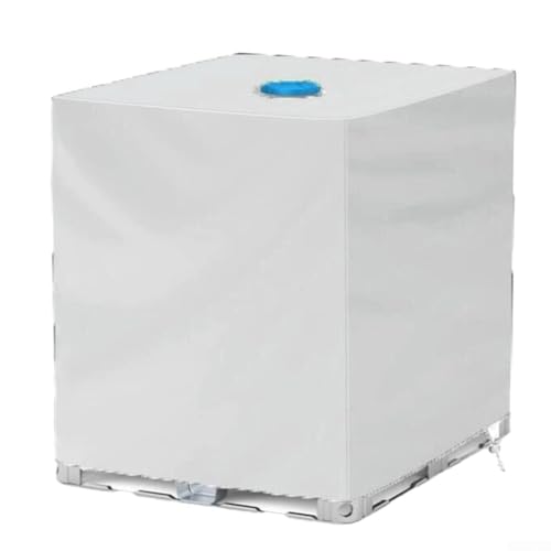 Durchdachtes Design für IBC Tankschutzdeckel mit Klappen für ununterbrochene Nutzung des Tanks (Silber) von BlesConi