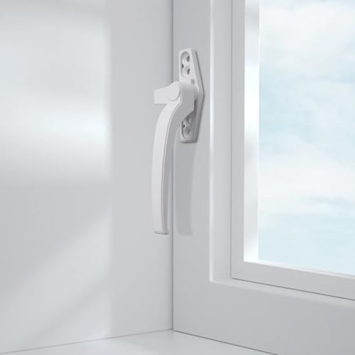 Ersatz-Hardware-Set, 2 Griffe für Schiebetüren und Fensterflügelschlösser, geeignet für Rechts- und Linkshänder (schwarz) von BlesConi