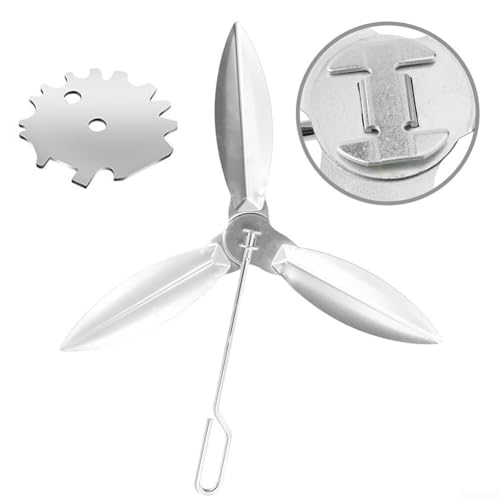 Ersatz-Reinigungssystem für Weber Grill 7443 7444 mit Metall-Lüftungskontrollklingen und Hebel in den Größen 46,7 cm oder 5,7 cm von BlesConi