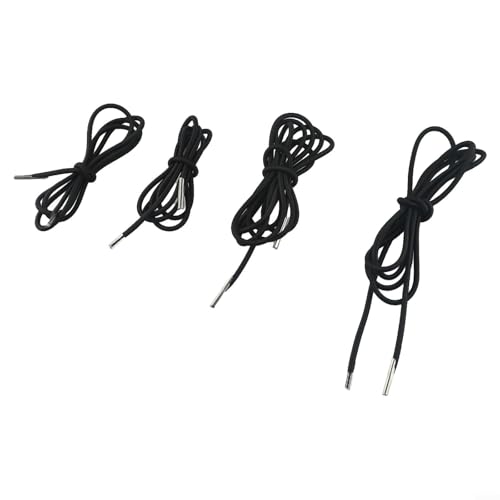 Ersatz-Spanngurt-Set für Liegestühle, 4 Stück mit 220 cm langen und 140 cm kurzen Seilen für Gartenmöbel (schwarz) von BlesConi