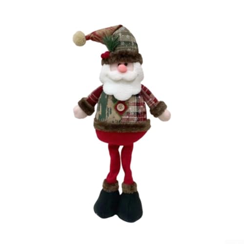 Feiertagsschneemann, Rentier und Weihnachtsmann Figuren für Weihnachtsdekoration, geeignet für Tischplatte und Baumdisplay (Die alten Leute) von BlesConi