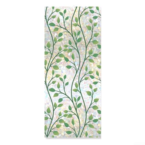 Fensterfolie mit Regenbogen-Effekt, 100 x 43 cm, einfache statische Haftung für Privatsphäre und atemberaubende Dekoration (B) von BlesConi