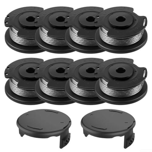 Für Bosch Trimmerspulen Set 8 Ersatzspulen & 2 Abdeckungen für Easygrass Cut ART 23 SL, ART 26 SL von BlesConi