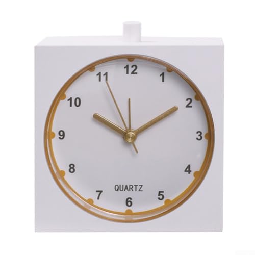 Funktioneller 10 cm Nachttischwecker mit integriertem Nachtlicht, perfekt für jede Umgebung geeignet (orange) von BlesConi