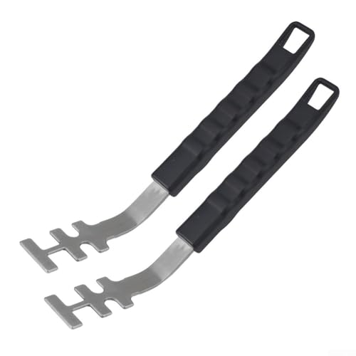 Grillrostheber Werkzeug 2er Set Edelstahl mit hitzebeständigem Griff für sichere und komfortable Grillrost-Handhabung Grillrostheber Werkzeug 2er Set Edelstahl mit hitzebeständigem Griff für sichere und komfortable Grillrost-Handhabung von BlesConi