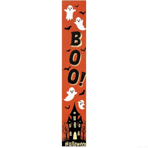Halloween für Veranda Schild Outdoor Willkommensschild stehendes Design für Front für Veranda, aus Holz für saisonale festliche Dekoration (HWMZ036) von BlesConi