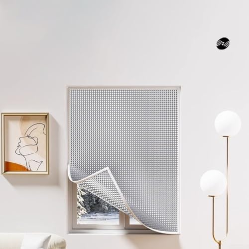 Isolierte Vorhänge mit winddichtem Design und Aluminiumfolien-Schichten, bieten effektive Kältezugblockierung und Wärmespeicherung (120 x 120 cm) von BlesConi