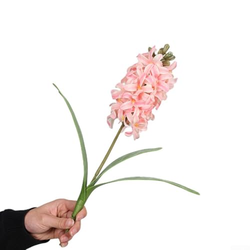 Künstliche Veilchen-Hyazinthen-Seidenblumen, perfekt für Hochzeiten und Heimdekoration (hellrosa) von BlesConi