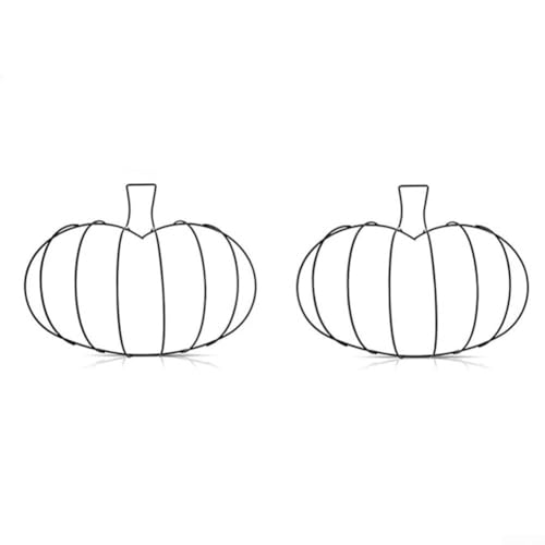 Kürbisförmiger Metallkranzrahmen für Herbst und Halloween, DIY Haustür zum Aufhängen, Basteldekoration, geeignet für saisonalen Gebrauch Kürbisförmiger Metallkranzrahmen für Herbst und Halloween, DIY Haustür zum Aufhängen, Basteldekoration, geeignet für saisonalen Gebrauch von BlesConi