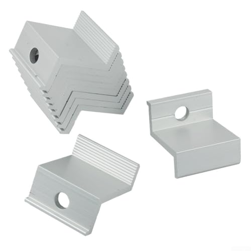 Leichte Endklemmen für PV-Solarmodule, Aluminiumlegierung, für verschiedene Dachtypen (45 mm), 10 Stück von BlesConi