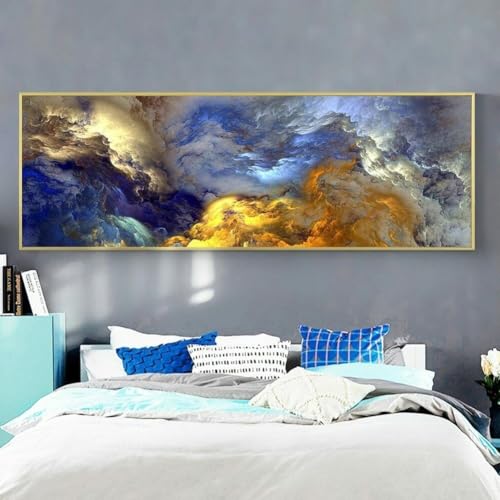 Leinwandbild mit abstraktem Wolkendesign, ungerahmt für Heimdekoration, geeignet für Schlafzimmer, Wohnzimmer, Flur und Büro Leinwandbild mit abstraktem Wolkendesign, ungerahmt für Heimdekoration, geeignet für Schlafzimmer, Wohnzimmer, Flur und Büro von BlesConi