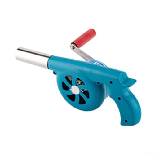 Manueller Grillventilator zum Kochen, leichtes Design für einfachen Transport und Verwendung (Blau (Metallgetriebe)) von BlesConi