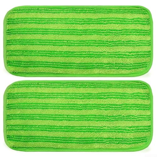 Mikrofaser-Wischmopp-Pads, kompatibel mit Kehrmaschinen, effektiv gegen Schmutz und Haare (grün) von BlesConi