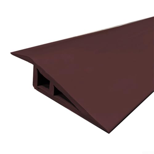 PVC-Bodeneinfassung, 1 m, für glatte Teppich- bis harte Übergänge (dunkelbraun) von BlesConi