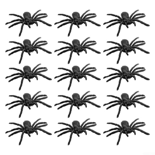 Plastikspinnen Set 10 15 20 Stück für Halloween Dekor und Streiche, um eine realistische gruselige Atmosphäre zu schaffen (15) von BlesConi