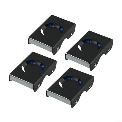 Robustes Möbelrollen-Set, 4-teilig, Werkzeuge mit Bremsen für sicheren und einfachen Transport von Möbeln (schwarz) von BlesConi