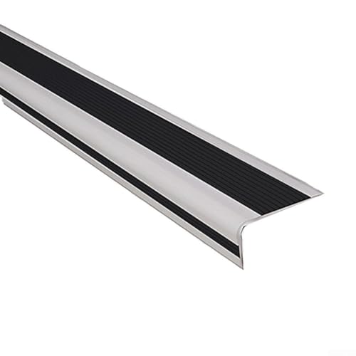 Rutschfester Treppenschutz für Treppen, einfache Installation, mit Material, um Rutschrisiken zu reduzieren, 2 m, Schwarz Rutschfester Treppenschutz für Treppen, einfache Installation, mit Material, um Rutschrisiken zu reduzieren, 2 m, Schwarz von BlesConi
