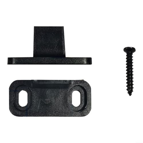 Schiebetür-Bodenführung für Scheunen- und Taschentüren, Bodenmontage, um Türschwingen zu verhindern und reibungsloses Gleiten zu unterstützen, aus Karbonstahl (schwarz) von BlesConi