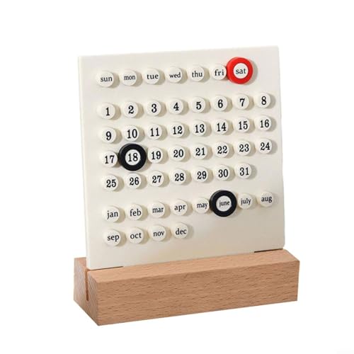 Schreibtisch-Organizer aus Acryl mit klassischem Holzsockel, ein Muss für den Schreibtisch (A) von BlesConi