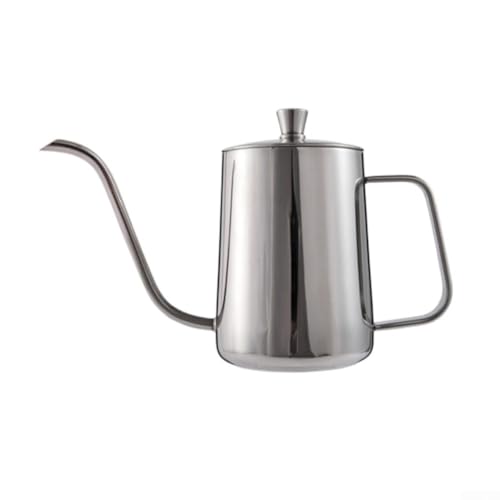 Schwanenhals-Auslaufkessel für präzises Kaffeebrühen, aus Edelstahl für sicheren Gebrauch (Silber 350 ml) von BlesConi
