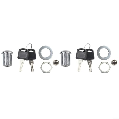 Secure Your Toolbox 2 Pack Tubular Cam Lock Replacement with Keyed Alike Keys (25mm) von BlesConi