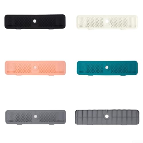 Silikon-Wasserhahn-Matte für Küchenspüle und Badezimmer-Arbeitsplatte, schnell trocknend und leicht zu reinigen, Spritzpad (schwarz) von BlesConi