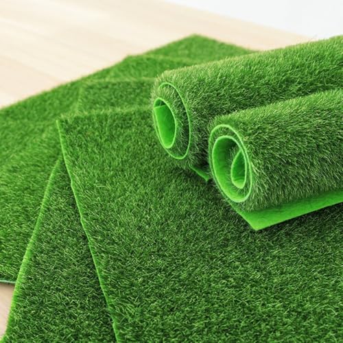 Simulationsrasenmatte, leichter Kunstrasen zur Dekoration von Wohnbereichen und verleiht Ihrem Zuhause einen natürlichen Touch (50 × 50 cm) von BlesConi