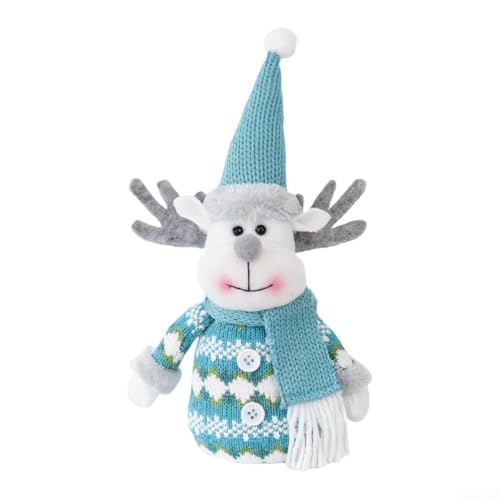 Skandinavischer Weihnachtswichtel, Dekoration, handgefertigt aus Polyestergewebe mit Kunstdruck, für Zuhause, Küche und Bauernhaus, Urlaub, saisonale Anzeige (Hirsch) von BlesConi